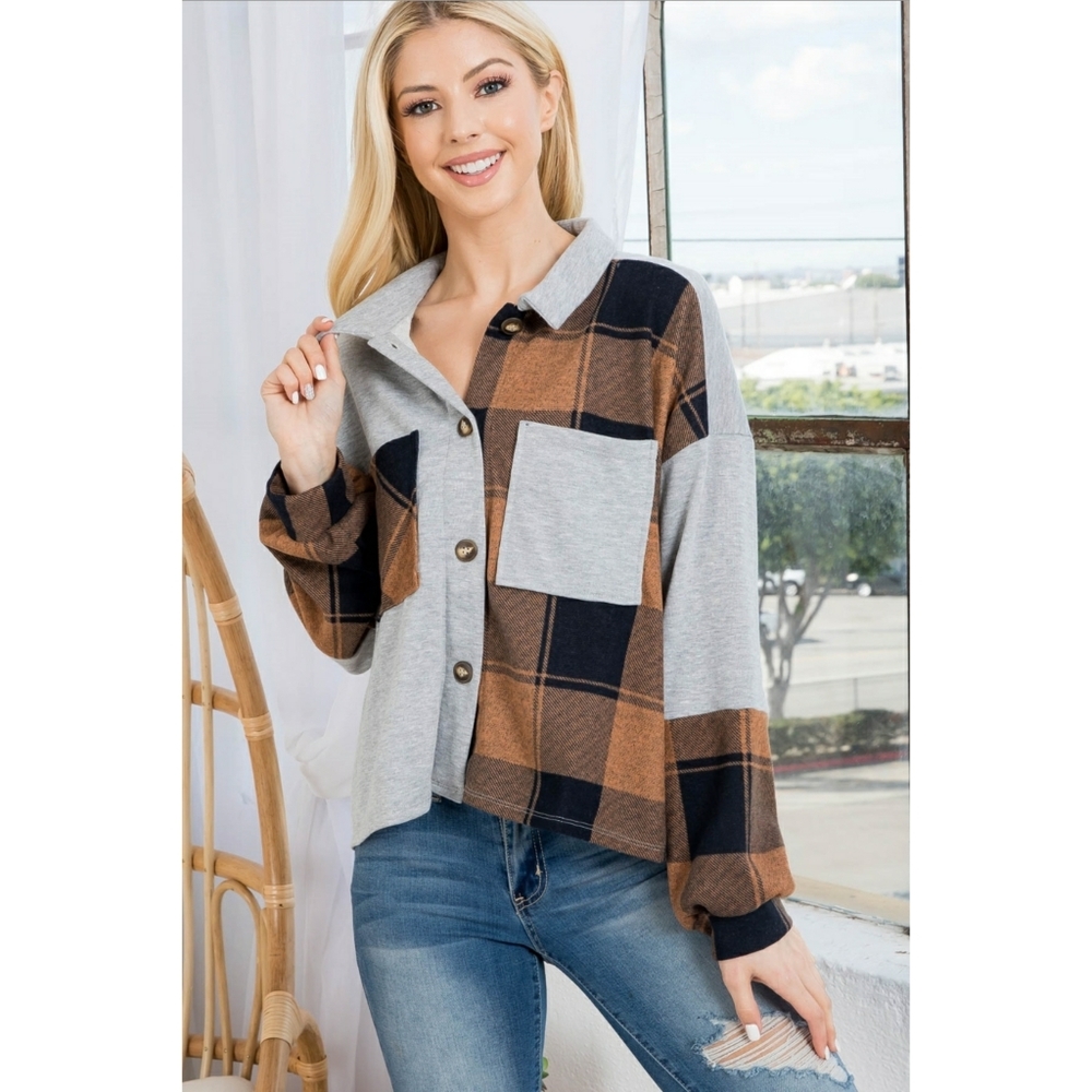 SOLD OUT Plaid Mix Jacket - Picture 10 of 10